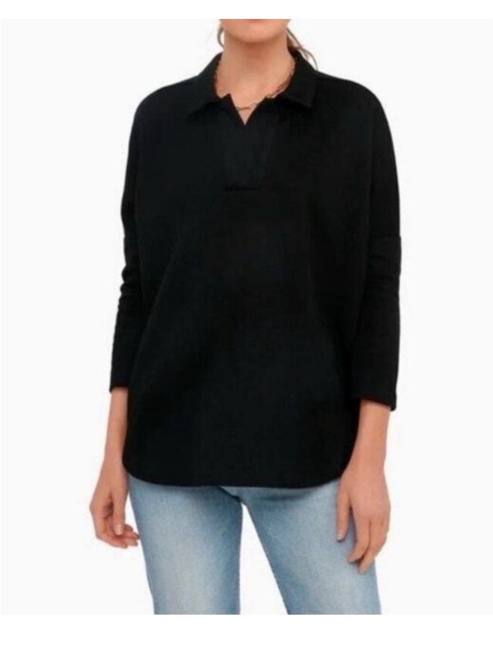 Tuckernuck Pomander Place  Easy Polo Swing Sweatshirt M/L